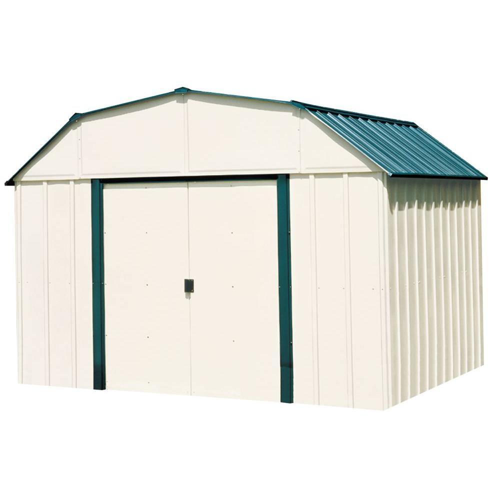 vinyl milford 10 ft. x 12 ft. vinyl-coated steel storage shed