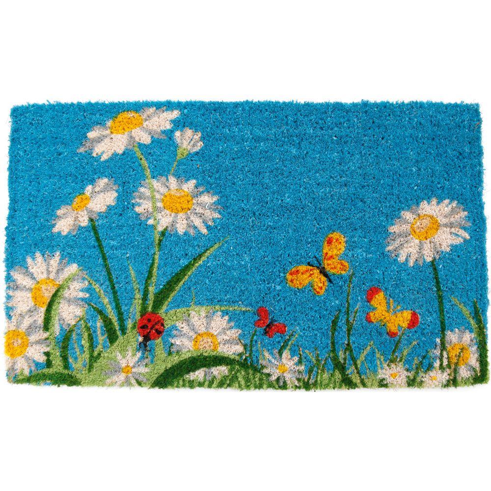 Entryways One Summer Day 18 inch x 30 inch Hand Woven Coir Door Mat by Entryways