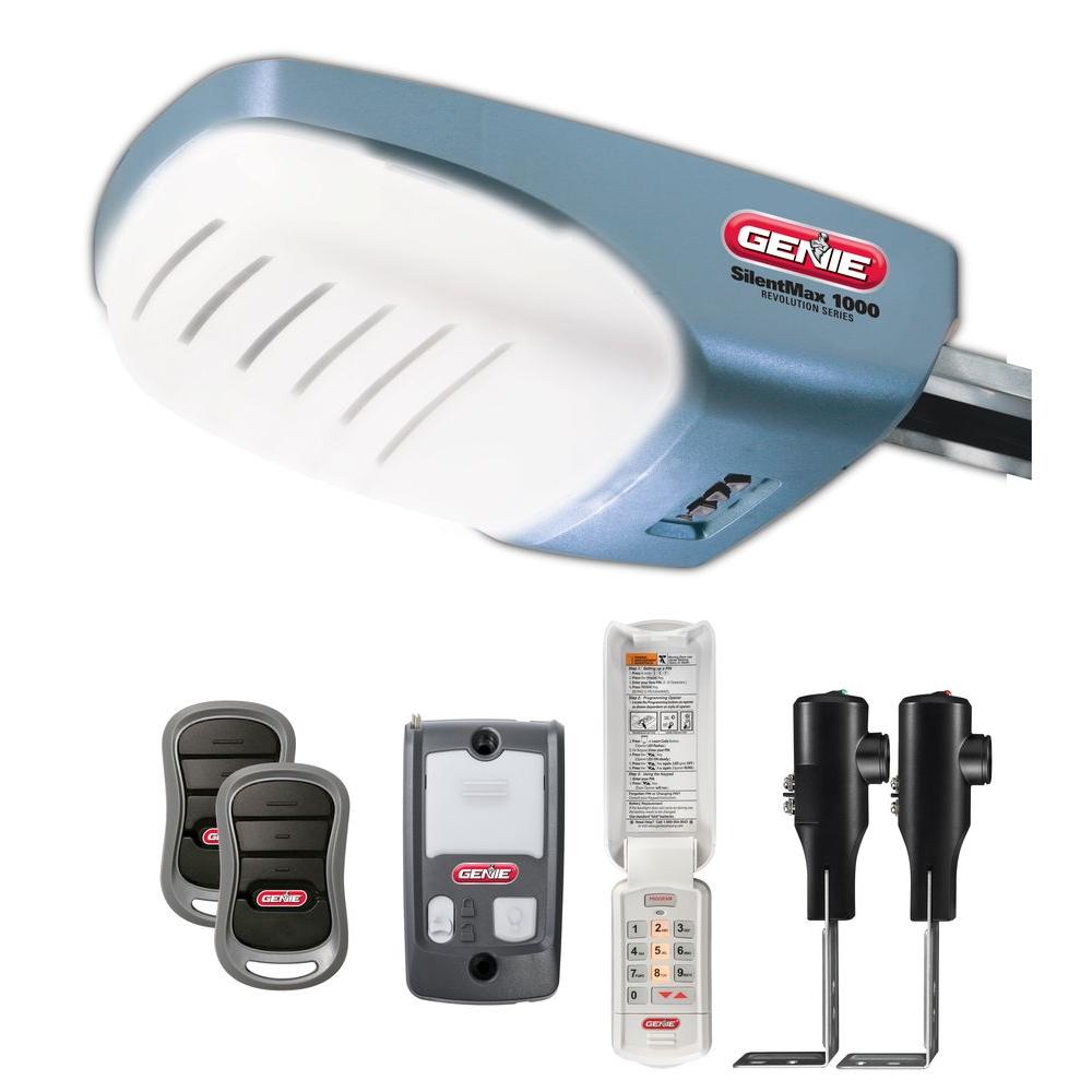 Genie SilentMax 1000 3/4 HP DC Motor Belt Drive Garage Door Opener ...