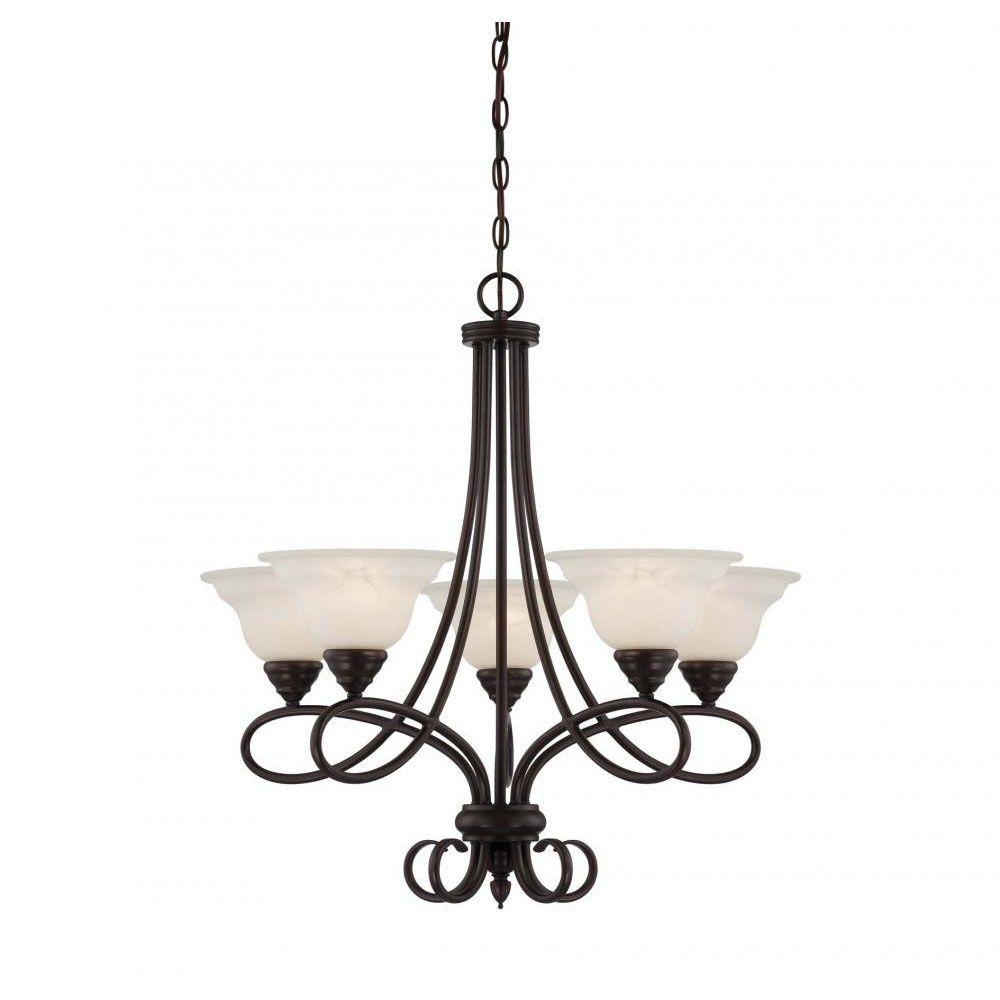 Filament Design Galeri 5 Light Bronze Chandelier 8000 03 05 The Capri 5 Light English Bronze Chandelier