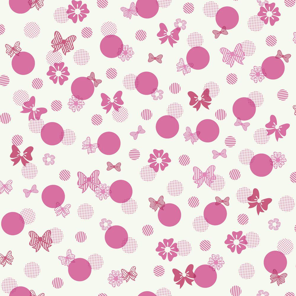 York Wallcoverings Disney Kids III Disney Minnie Mouse Bows And Dots