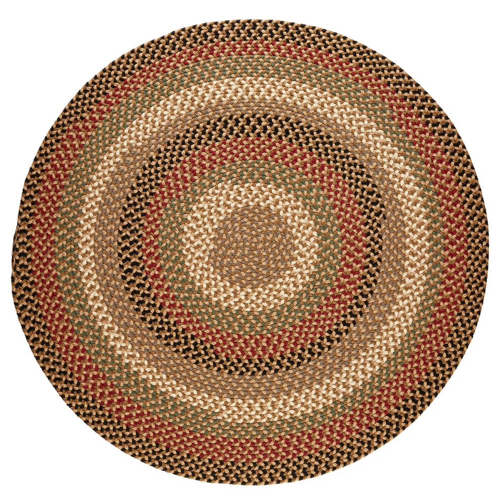 Rhody Rug Country Medley Natural Earth 8 ft. x 8 ft. Round Indoor