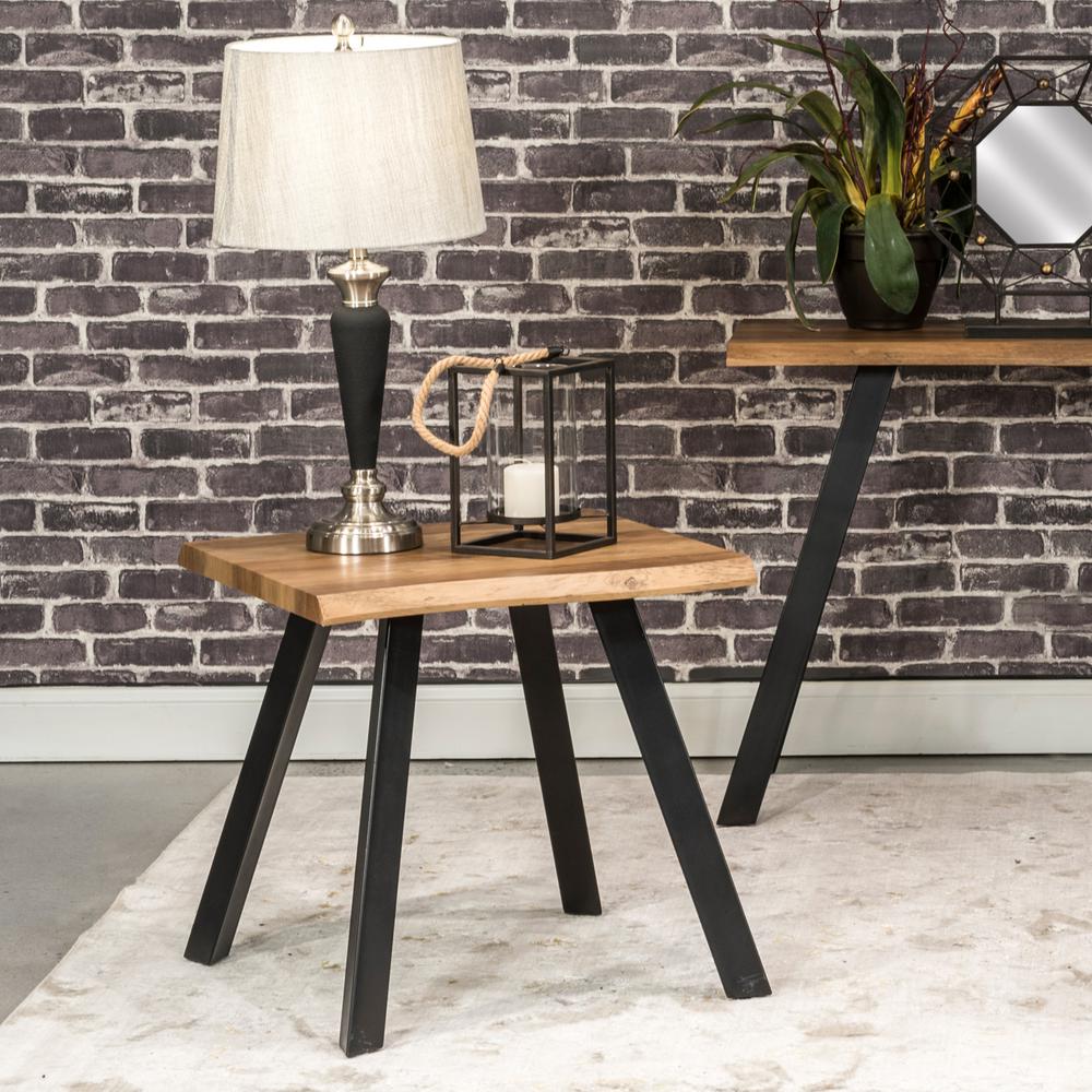Natural Black End Tables Accent Tables The Home Depot