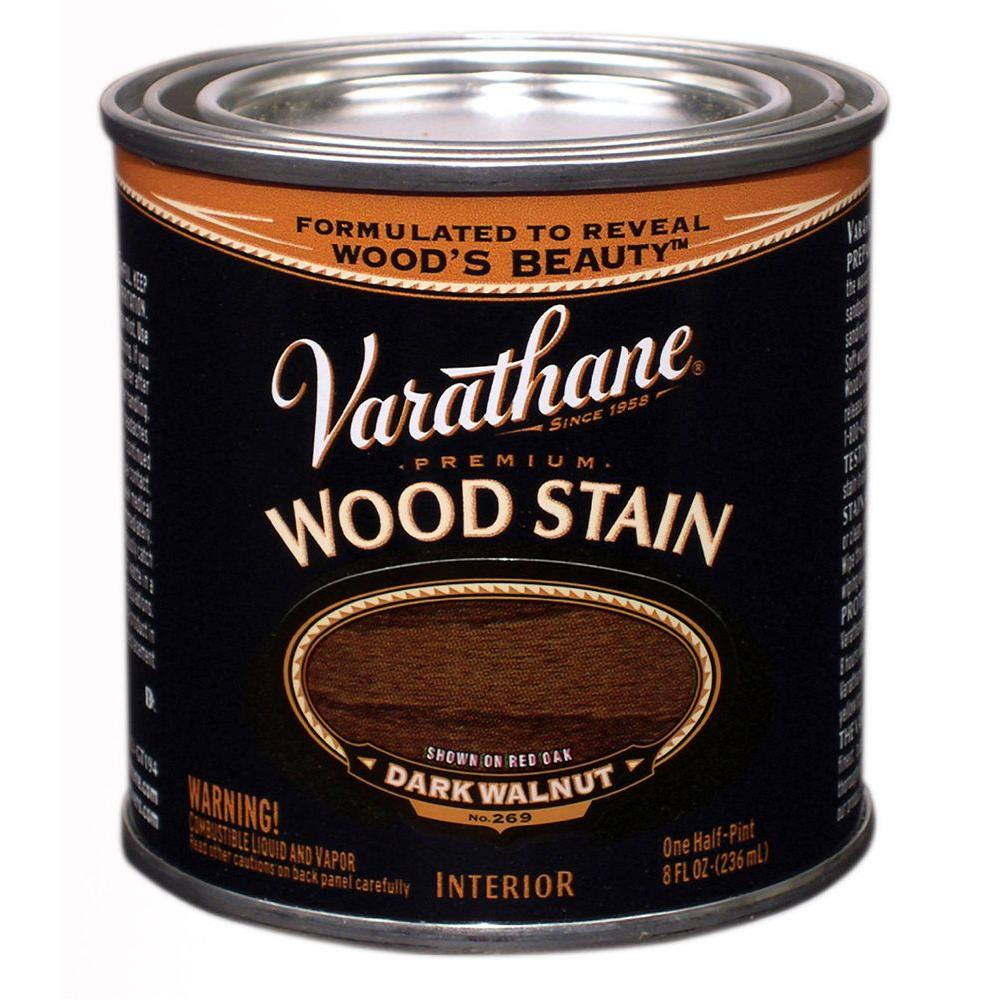 Varathane 8 oz. Dark Walnut Wood Interior Stain266198 The Home Depot