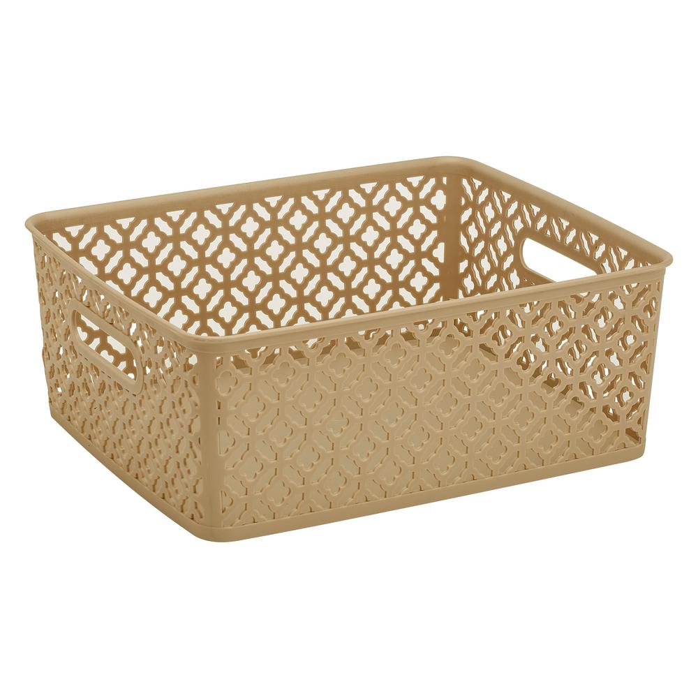 gold collapsible storage bins