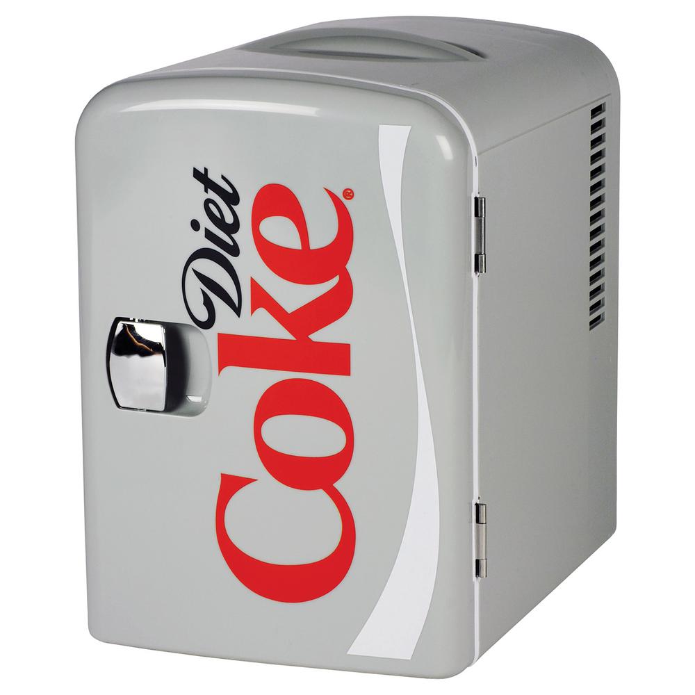 Diet Coke 4.2 qt./0.14 cu. ft. 6 Can AC/DC Mini Cooler/Mini Fridge in ...