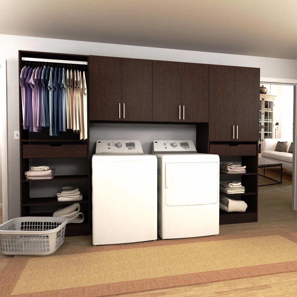 Martha Stewart Living 24 in. H x 18 in. W in Picket Fence Laundry