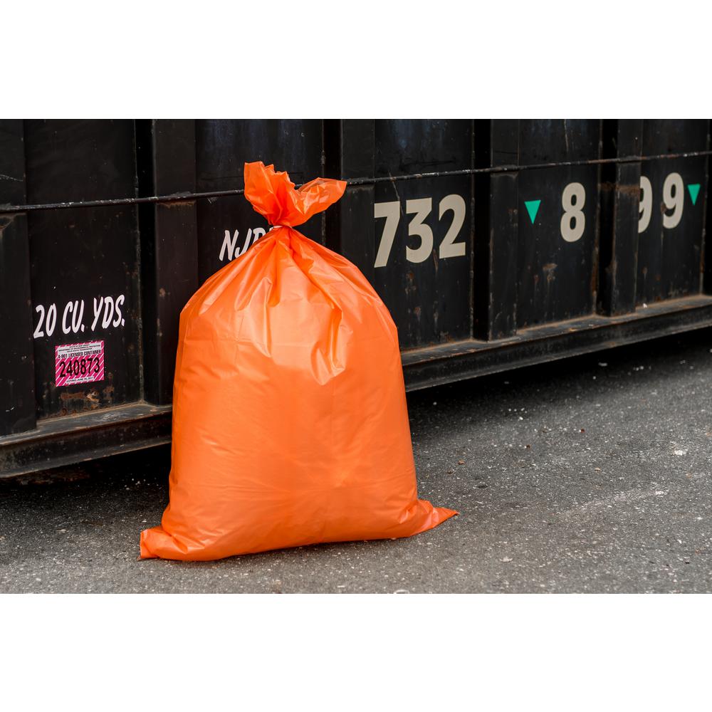 orange refuse bags