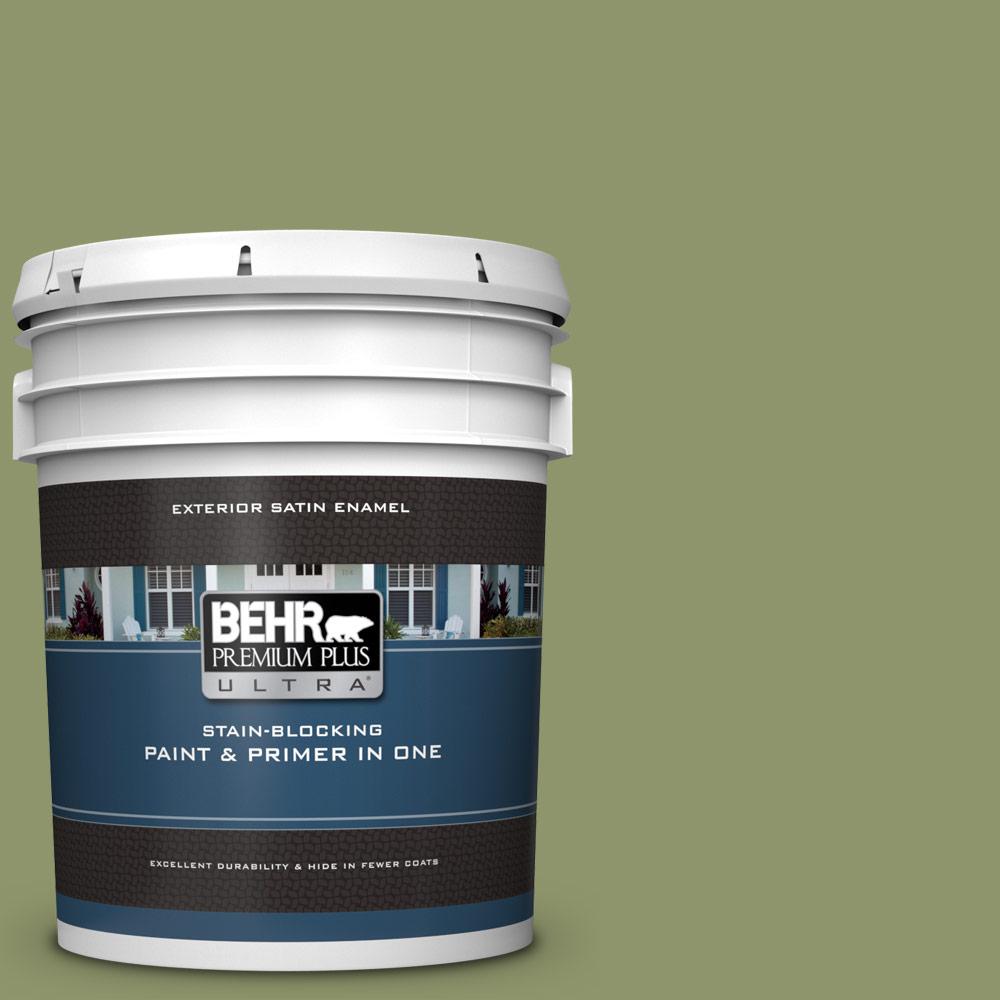 BEHR Premium Plus Ultra 5 gal. 410F5 Boston Fern Satin BEHR Premium Plus Ultra 5 gal. 410F5 Boston Fern Satin