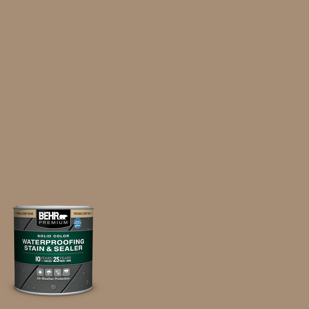 BEHR Premium 8 oz. SC121 Sandal Solid Color Waterproofing Exterior