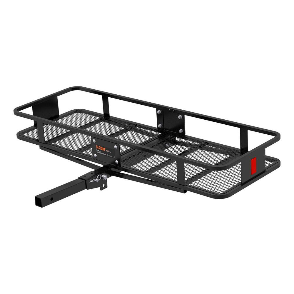 CURT 500 lbs. Capacity BasketStyle 20 in. Wide Cargo Carrier with 2 in. Folding Shank18151