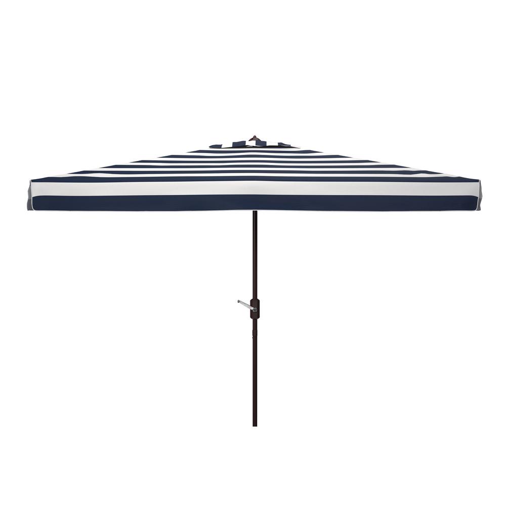 Safavieh Iris 10 Ft Market Tilt Patio Umbrella In Gray White Pat8304d The Home Depot