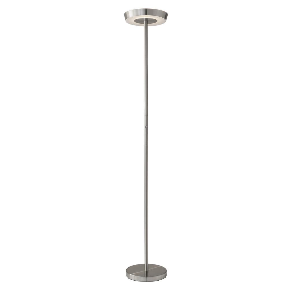 Adesso Halo 71 In Integrated Led Steel Floor Lamp