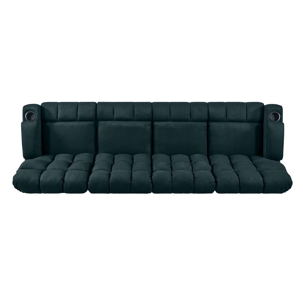 Prolounger Wall Hugger 4 Seat Storage Reclining Deep Blue Prolounger Wall Hugger 4 Seat Storage