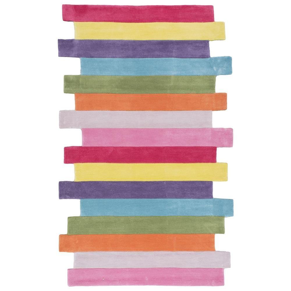 No Additional Features Bright Striped Kids Rugs The Bright Striped Kids Rugs