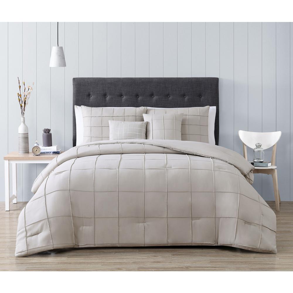 king size pleated comforter