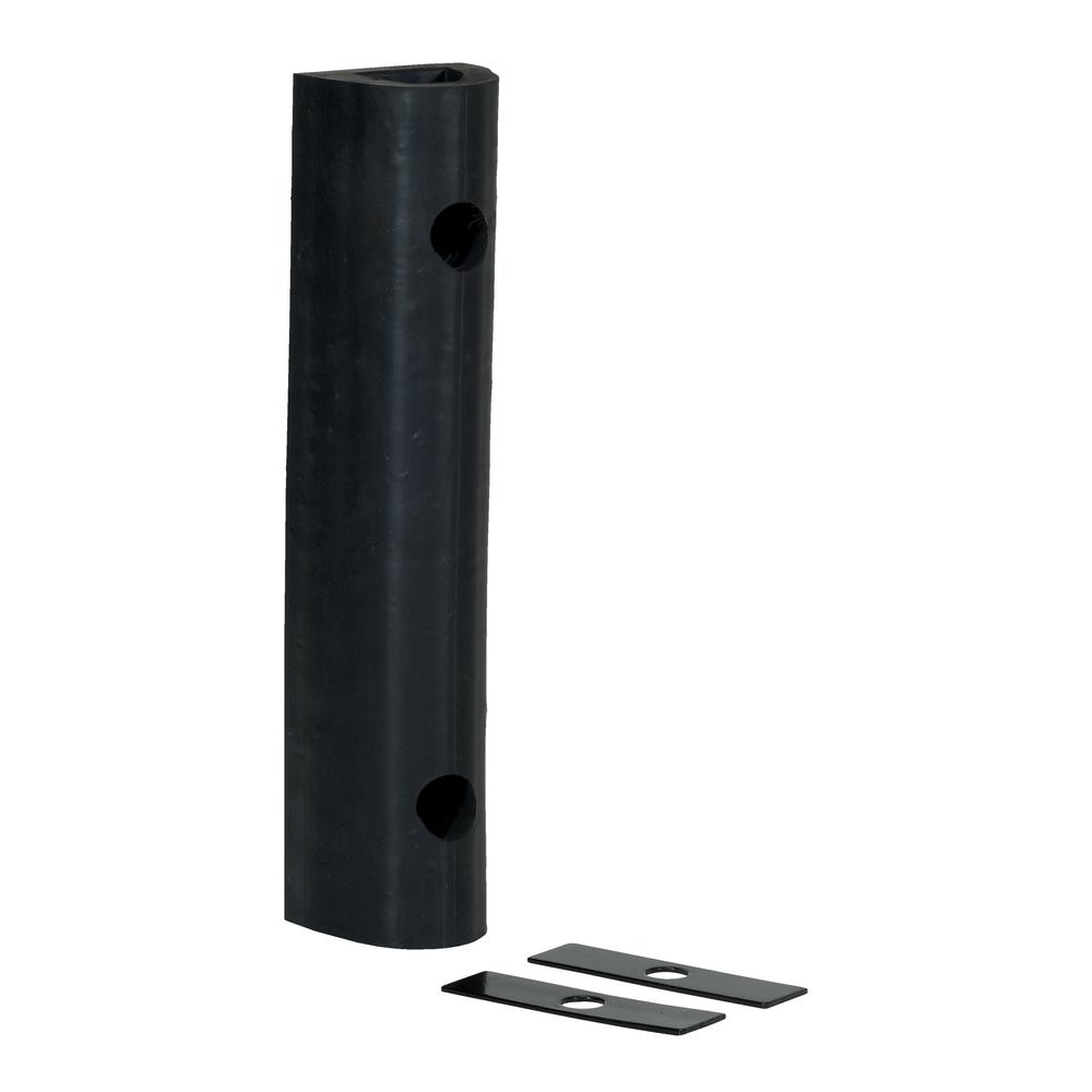 Vestil 18 in. x 4.25 in. x 4 in. Extruded Rubber Fender BumperM418