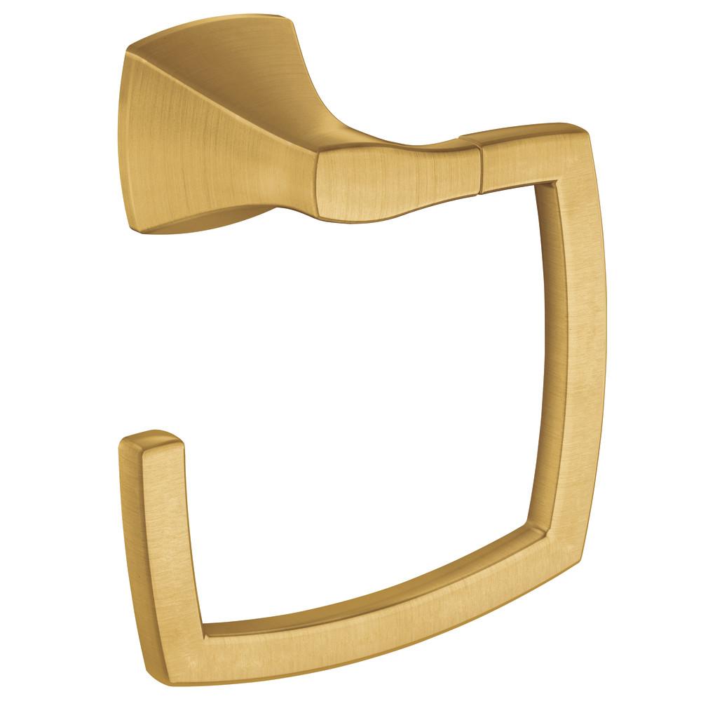 MOEN Voss Towel Ring in Brushed GoldYB5186BG The Home Depot