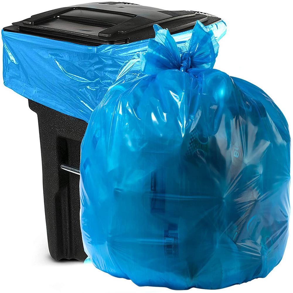 Unbranded 55 Gallon to 60 Gallon Blue Recycling Bag (100Count)HP