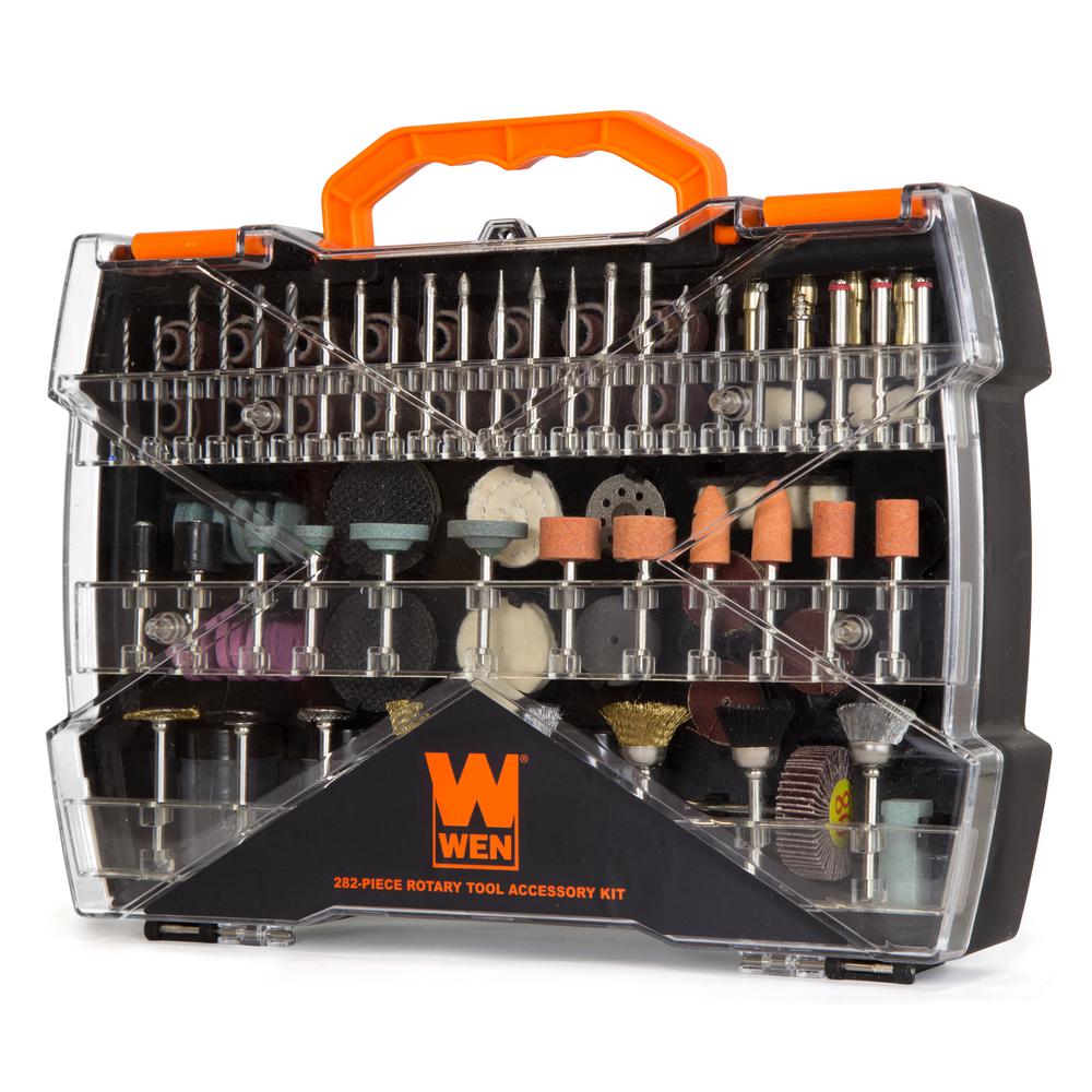 WEN Assorted Rotary Tool Accessory Kit with Carrying Case (282Piece