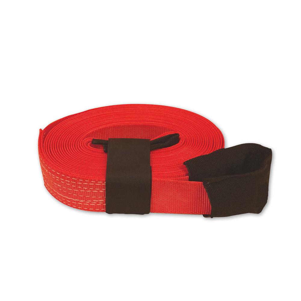 SNAPLOC 30 ft. x 2 in. Tow Strap with Hook and Loop Storage Fastener in RedSLLS230TOWR The