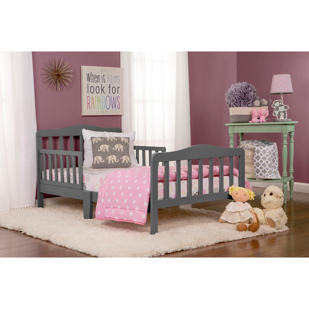 Dream On Me Classic Design Steel Grey Toddler Bed624SGY The Home Depot