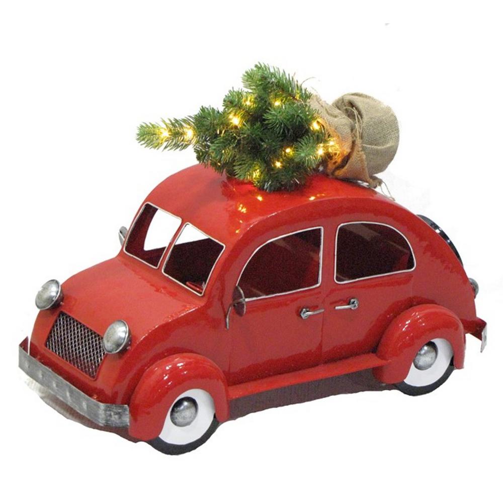 Zaer Ltd International Inspired Vw Bug With Led Christmas Tree