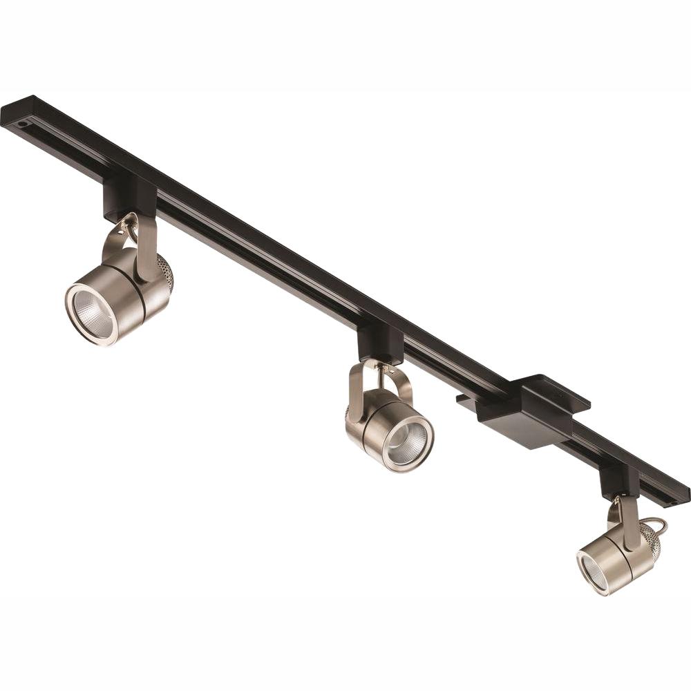 Lithonia Lighting 44.5 in. 3Light Brushed Nickel LED Integrated