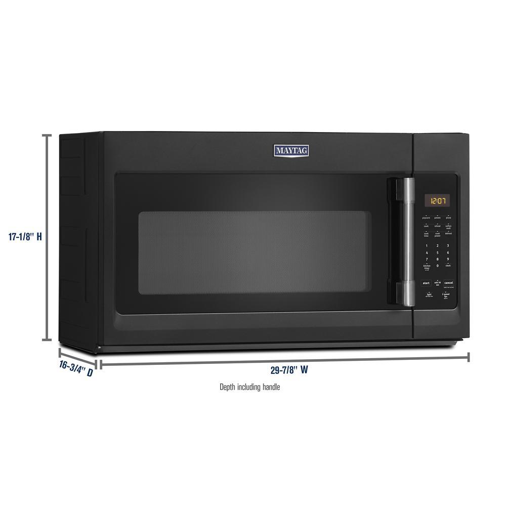 Maytag 1 7 Cu Ft Over The Range Microwave In Cast Iron Black Maytag 1 7 Cu Ft Over The Range Microwave In Cast Iron Black