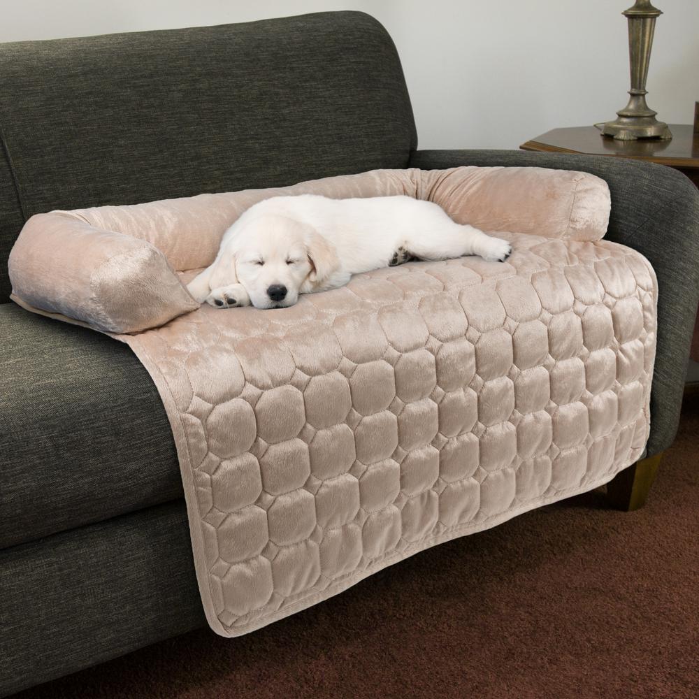 Petmaker 35 In X Beige Furniture Protector With Memory Foam Beige Furniture Protector With Memory Foam