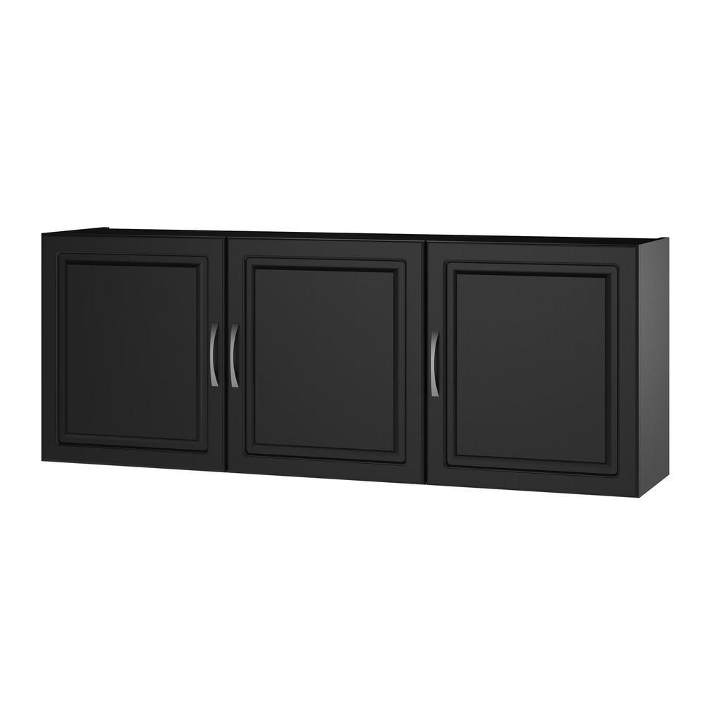 Ameriwood Home Trailwinds 54 In Obsidian Black Wall Cabinet