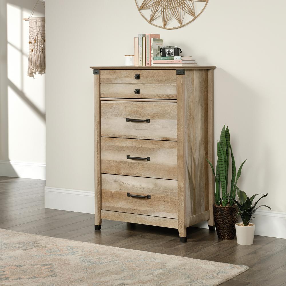 South S Avilla 5 Drawer Winter Oak Chest 10245 The Home Depot 4 Drawer Lintel Oak Chest