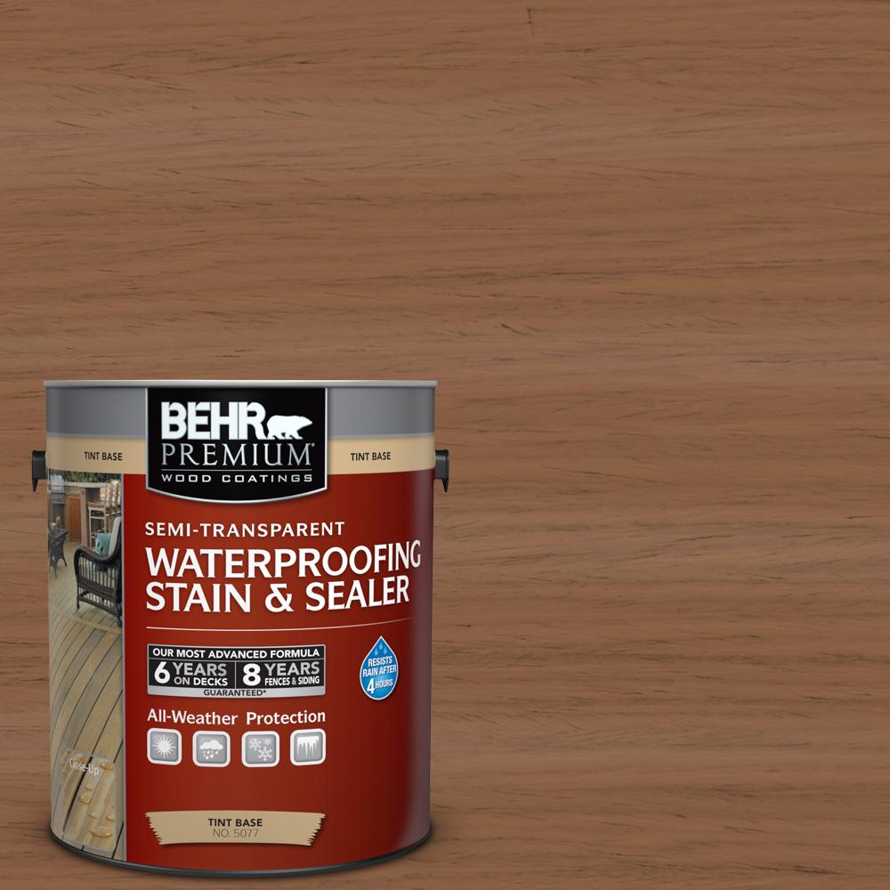 Behr Premium 1 Gal St 152 Red Cedar Semi Transpa Waterproofing St 152 Red Cedar Semi Transpa Waterproofing Exterior Wood Stain And Sealer