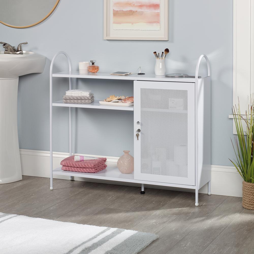 HomeVisions White Accent Storage The Home Depot