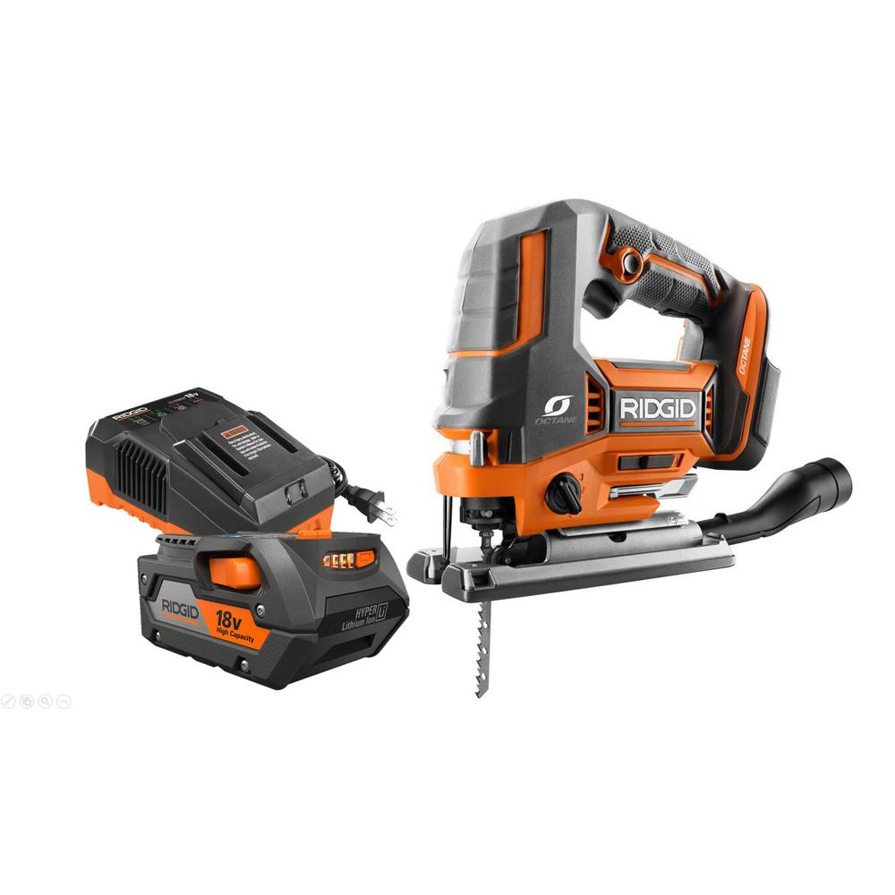 RIDGID 18-Volt OCTANE Brushless Jig Saw Kit with 4.0 Ah Battery and 18-Volt Charger was $287.0 now $149.0 (48.0% off)