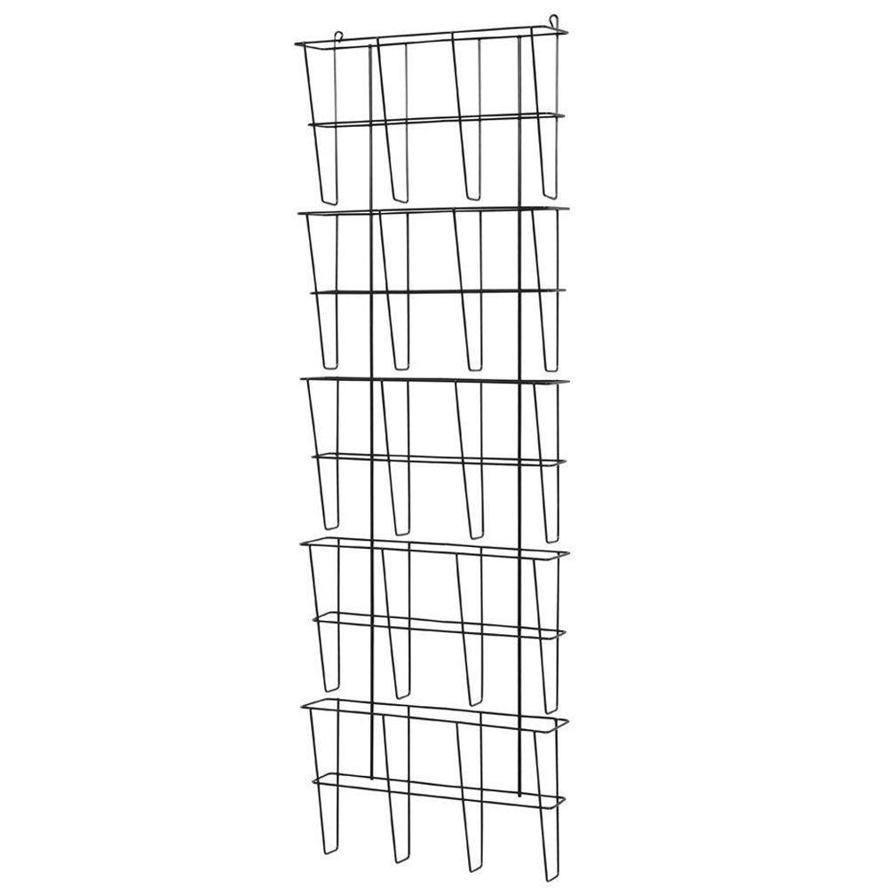 UPC 025719630447 product image for Buddy Products Wire Ware 5-Pocket Letter Size Literature Rack, Black | upcitemdb.com