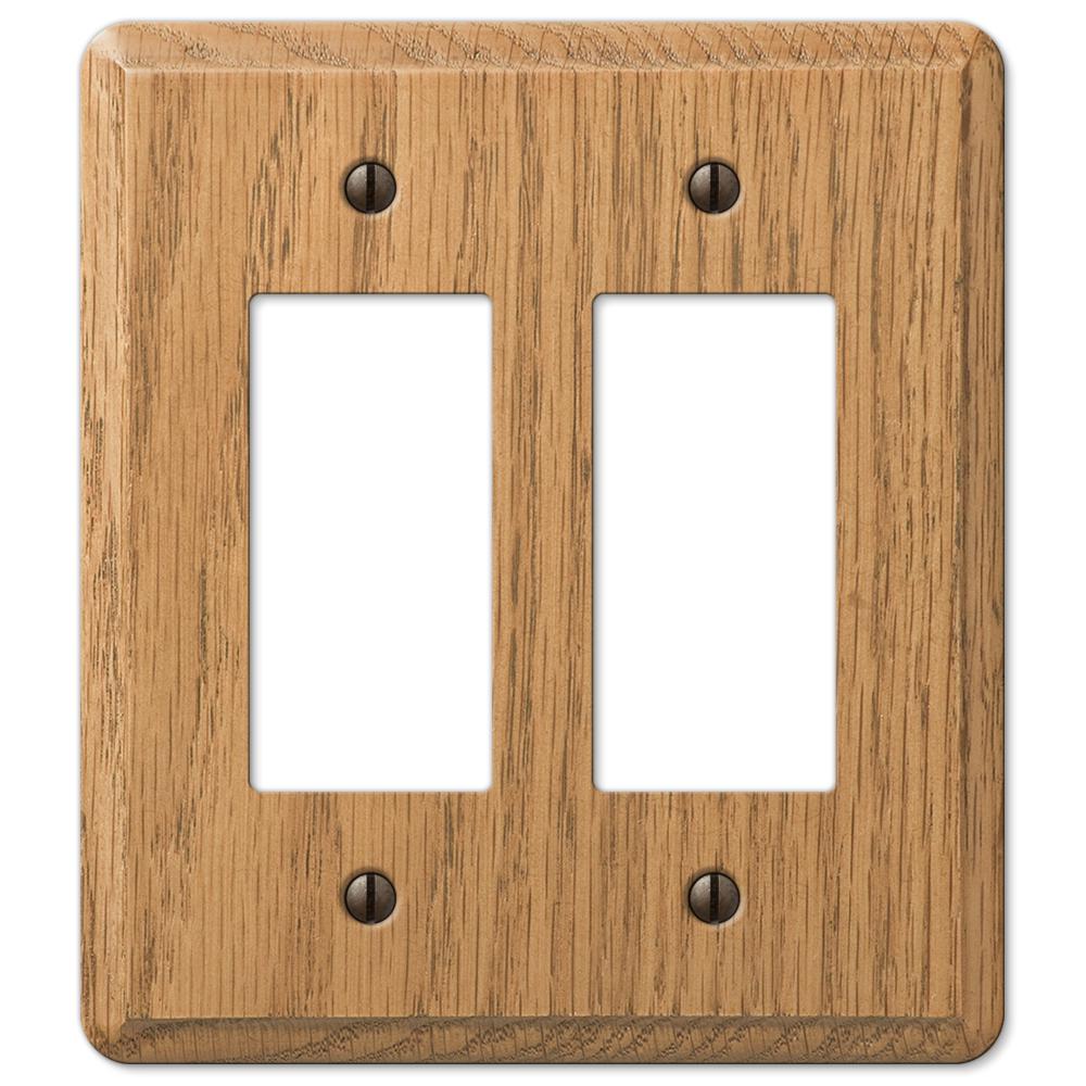 RUSTIC CHIPPED PAINT CRACKED WOOD DOUBLE LIGHT SWITCH WALL PLATE COUNTRY CABIN