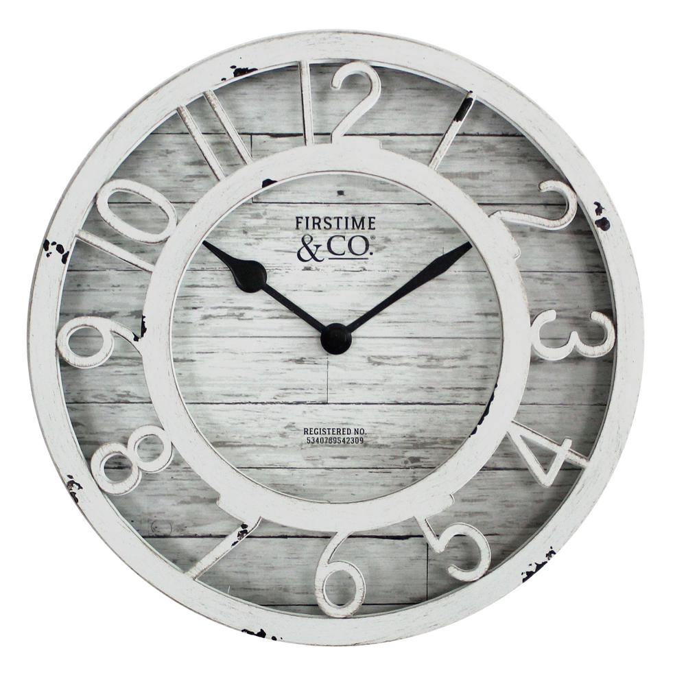 FirsTime & Co. Antique Cream Wall Clock31081 The Home Depot