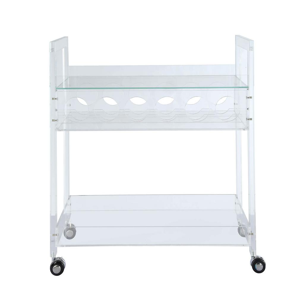 Cosco Smartfold Sandy Brown Serving Cart 87501sbde The Home Depot Foxglove Clear Acrylic And Glass Serving Cart