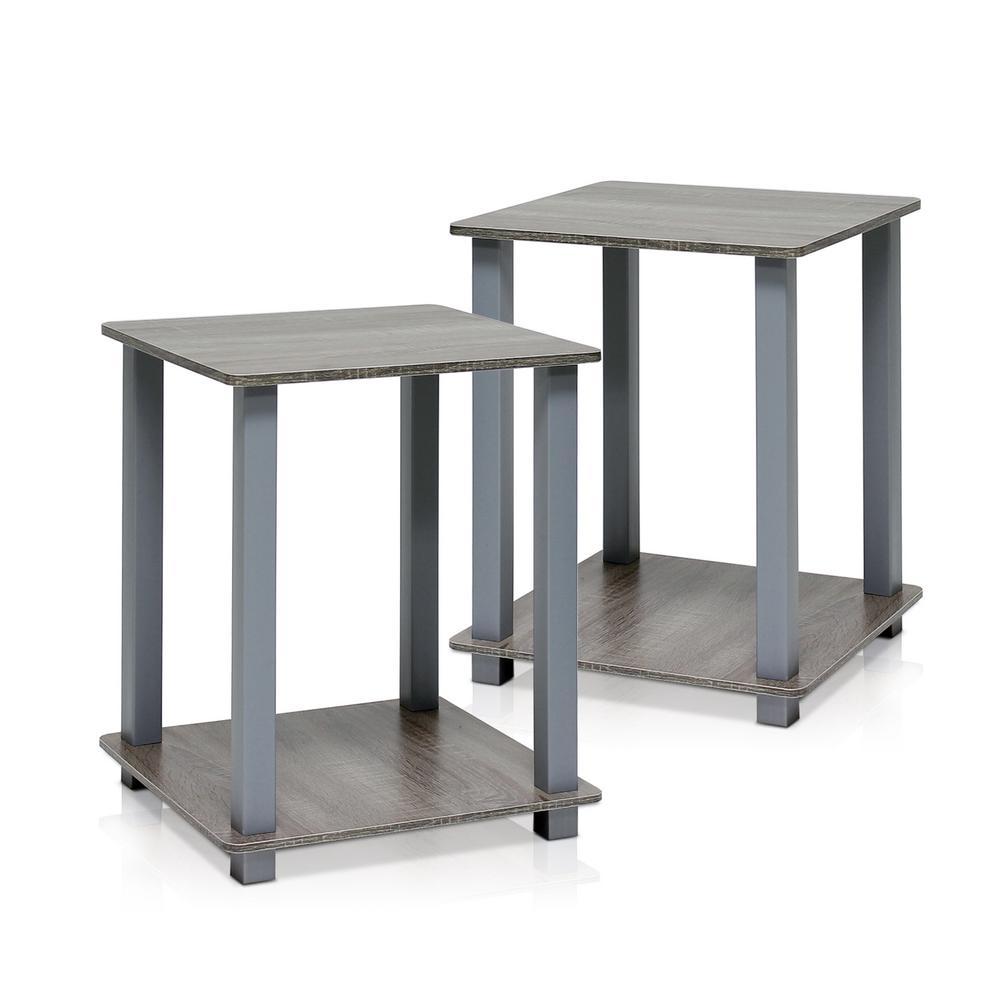 French Oak Grey Grigio Legno Tavolino Furinno Beginning