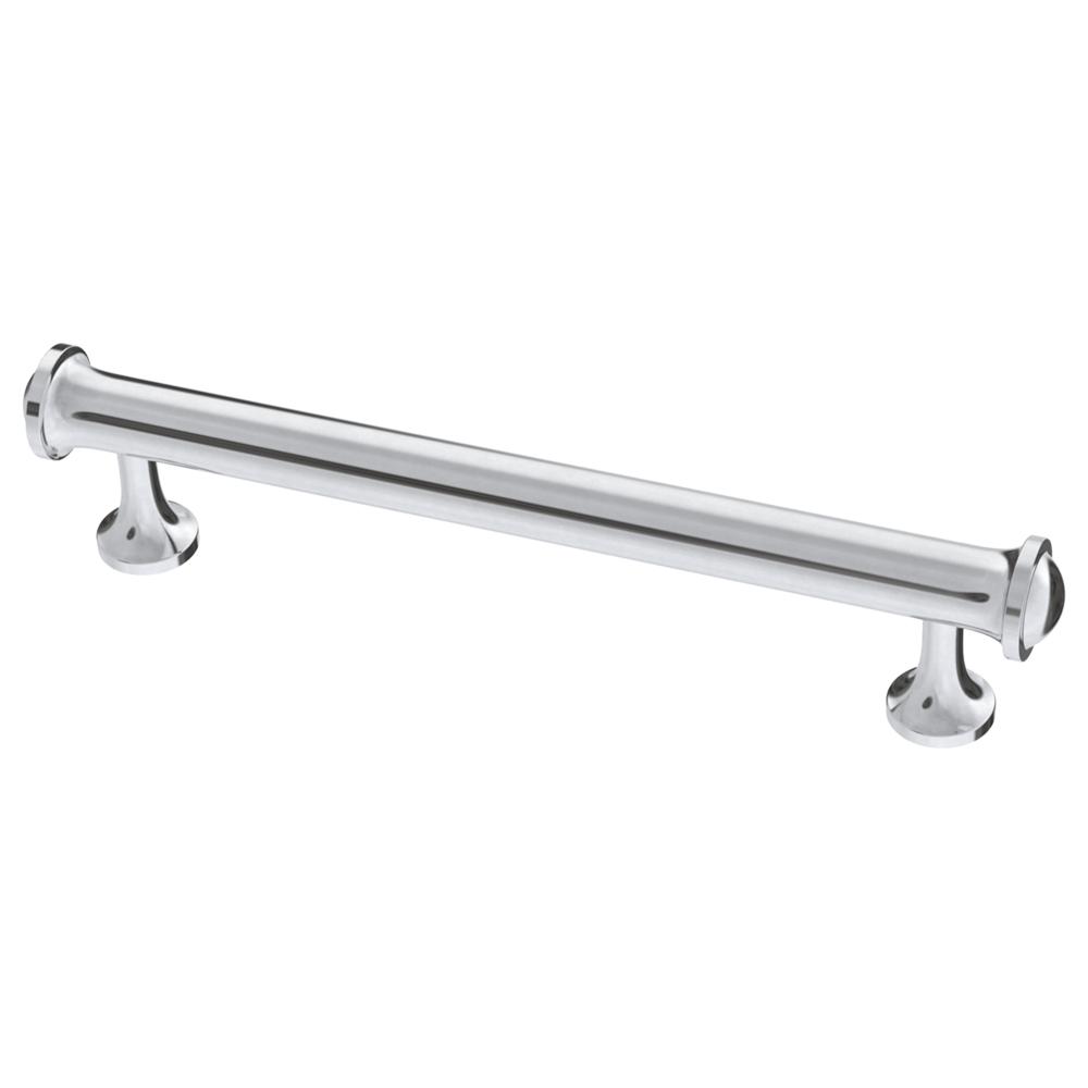Art Deco Chrome Drawer Pulls Cabinet Hardware The Home Depot