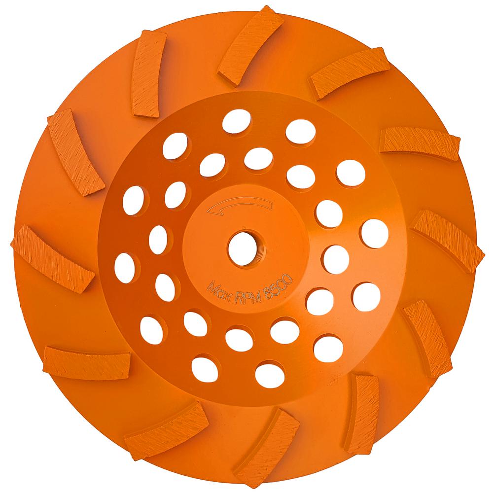 RIDGID 7 in. 12Segment Turbo Cup Grinding WheelHDTAW7012L1 The