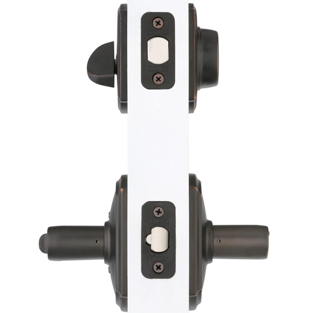 Schlage Camelot Aged Bronze Single Cylinder Deadbolt With Accent