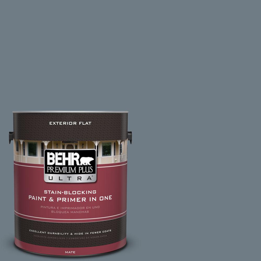 BEHR Premium Plus Ultra 5 gal. Ultra Pure White Flat Exterior ... BEHR Premium Plus Ultra 5 gal. Ultra Pure White Flat Exterior ...
