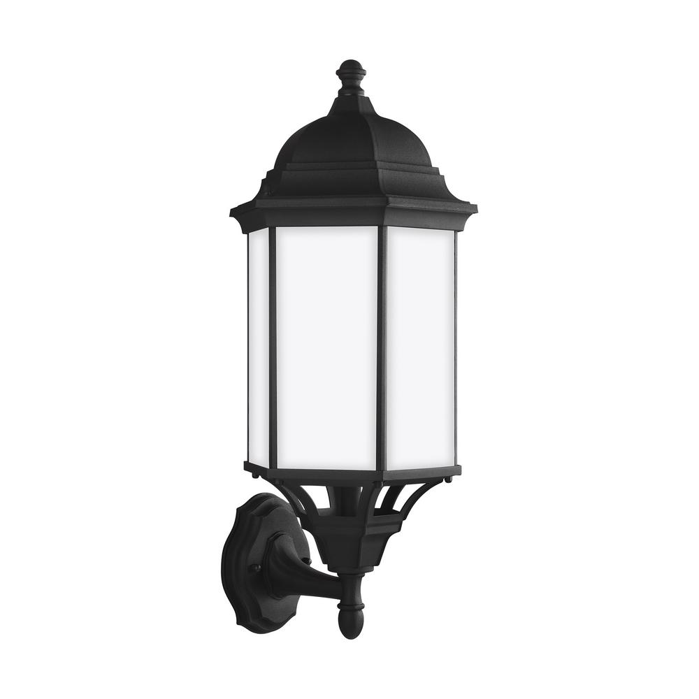 Sea Gull Lighting Sevier 1 Light Black Outdoor Wall Lantern
