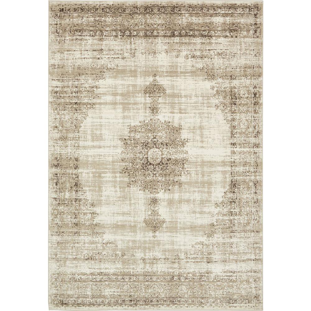 Unique Loom Cambridge Maui Ivory 8 0 X 11 2 Area Rug