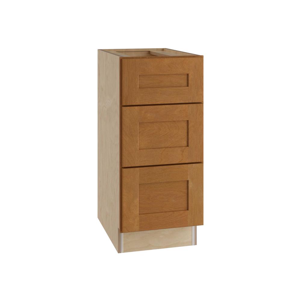 Best Rated Birch Kitchen Cabinets The Home Depot Hargrove Embled 18x34 5x24 In Base Cabinet With 3 Drawers Cinnamon