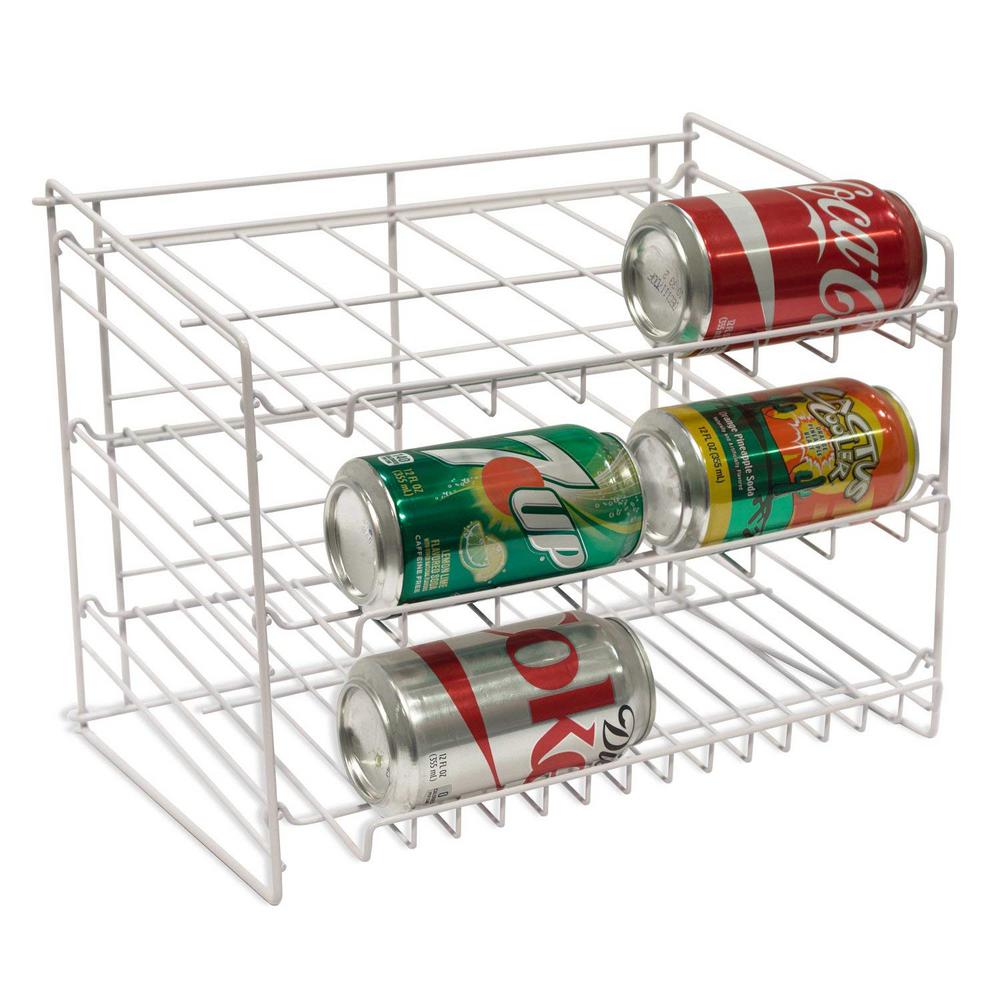 Atlantic The Original Can Rack In White 1002 The Home Depot