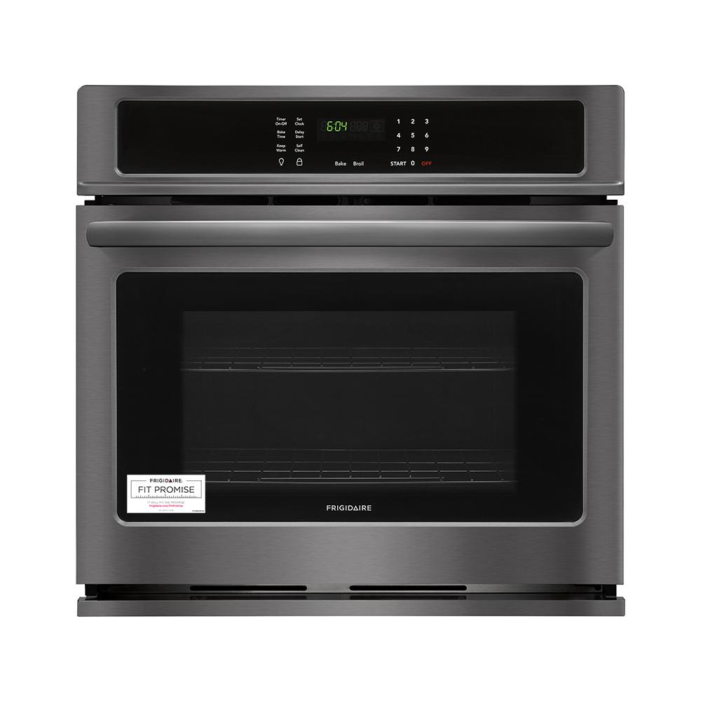 Frigidaire 30 in. Single Electric Wall Oven SelfCleaning in Black Stainless SteelFFEW3026TD