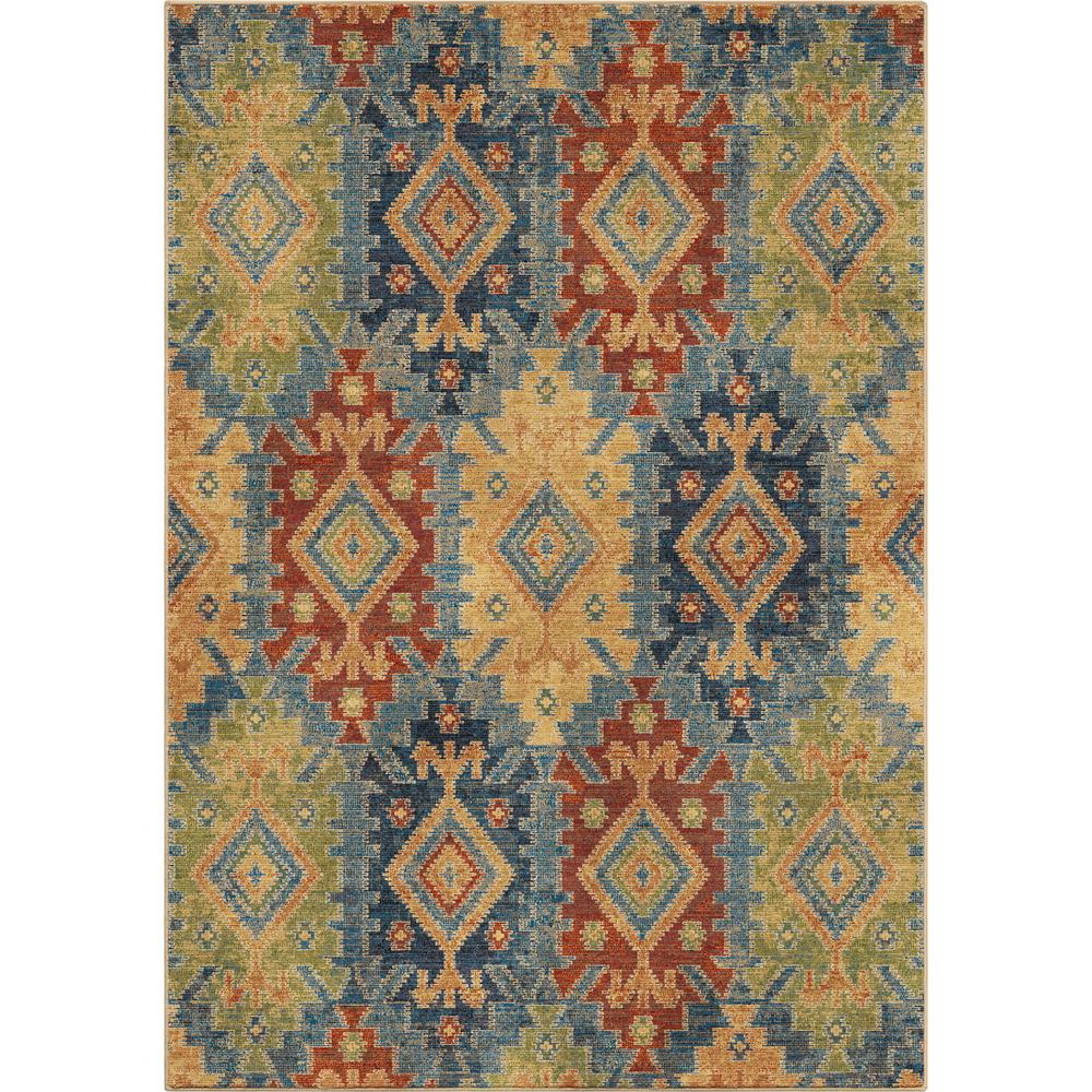 Orian Rugs Eastern Tiles Southwest Multi 7 ft. 10 in. x 10 ft. 10 in
